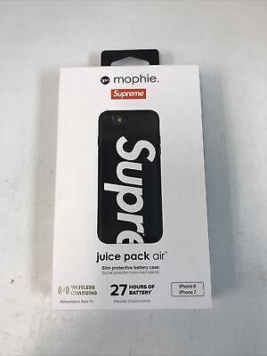 Supreme Mophie iPhone 7/8 Juice Pack Air Charging Case Black Brand New |  eBay