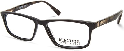 Kenneth Cole REACTION KC0886 001 BLACK  Plastic Eyeglasses Frame 55-15-145