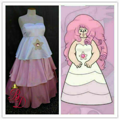 Custom Rose Quartz Steven Universe Inspired Gown Version Cosplay