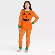 NEW Sleep in Kid's 2 Piece Family Sleep Set PUMPKIN Design Size 10, Free Ship