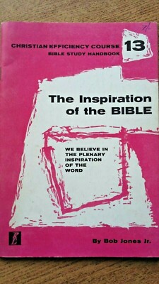 ''INSPIRATION DER BIBEL'' BOB JONES, 1965 BIBELSTUDIENKURSHEFT