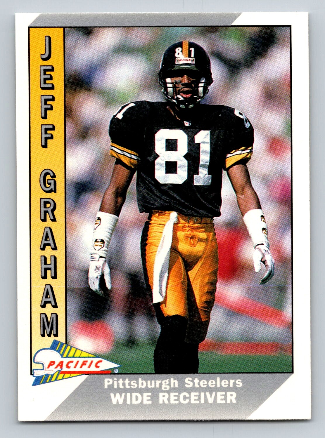Jeff Graham 1991 Pacific #638 Pittsburgh Steelers RC