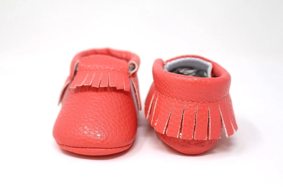 NUEVO CON ETIQUETAS Sweet N Swag Coral Capri Bebé Cuna Mocasines Sin Cordones Zapatos Talla 1 Foto 4 de 4