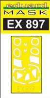 MW22 Eduard EX897 Spitfire Mk.Xii 1/48 Mask For Airfix