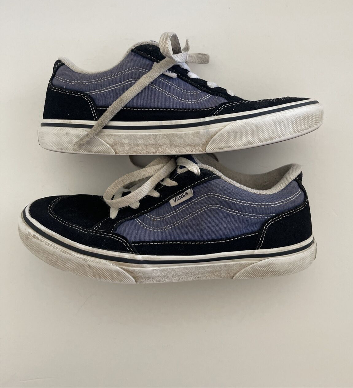Vans Old Skool Skate Shoes Blue Suede/Canvas Youth size 5.5