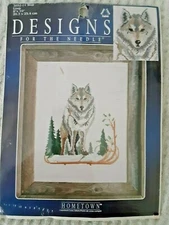 DESIGNS FOR THE NEEDLE JANLYNN WOLF 3052 COUNTED CROSS STITCH SEWING CRAFT KIT H