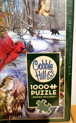 Birds Of The Season 1000 Piece Puzzle - Cobble Hill Premium Quality With Poster