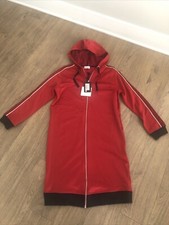 NWT Red Valentino Sweatshirt Dress Hoodie Full Zip Sweater Jacket size S