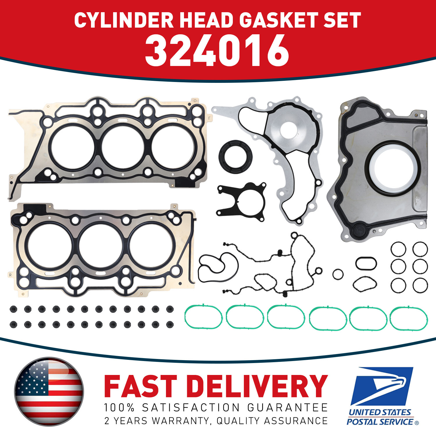 OEM Engine Gasket Set for Maserati Ghibli Levante Quattroporte 3.0L TT V6 Engine