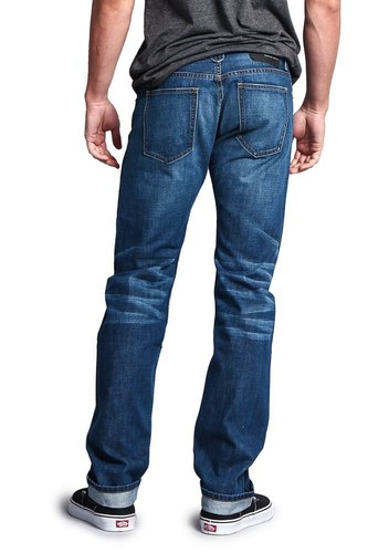 Men's Made in USA Straight Fit Denim Premium Selvedge Jeans Pants -M527SV-B1D7 - Picture 37 of 40