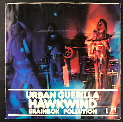 7'' Hawkwind   Urban Guerrilla - 1973 United Artists UA35566A + Lemmy Kilmister