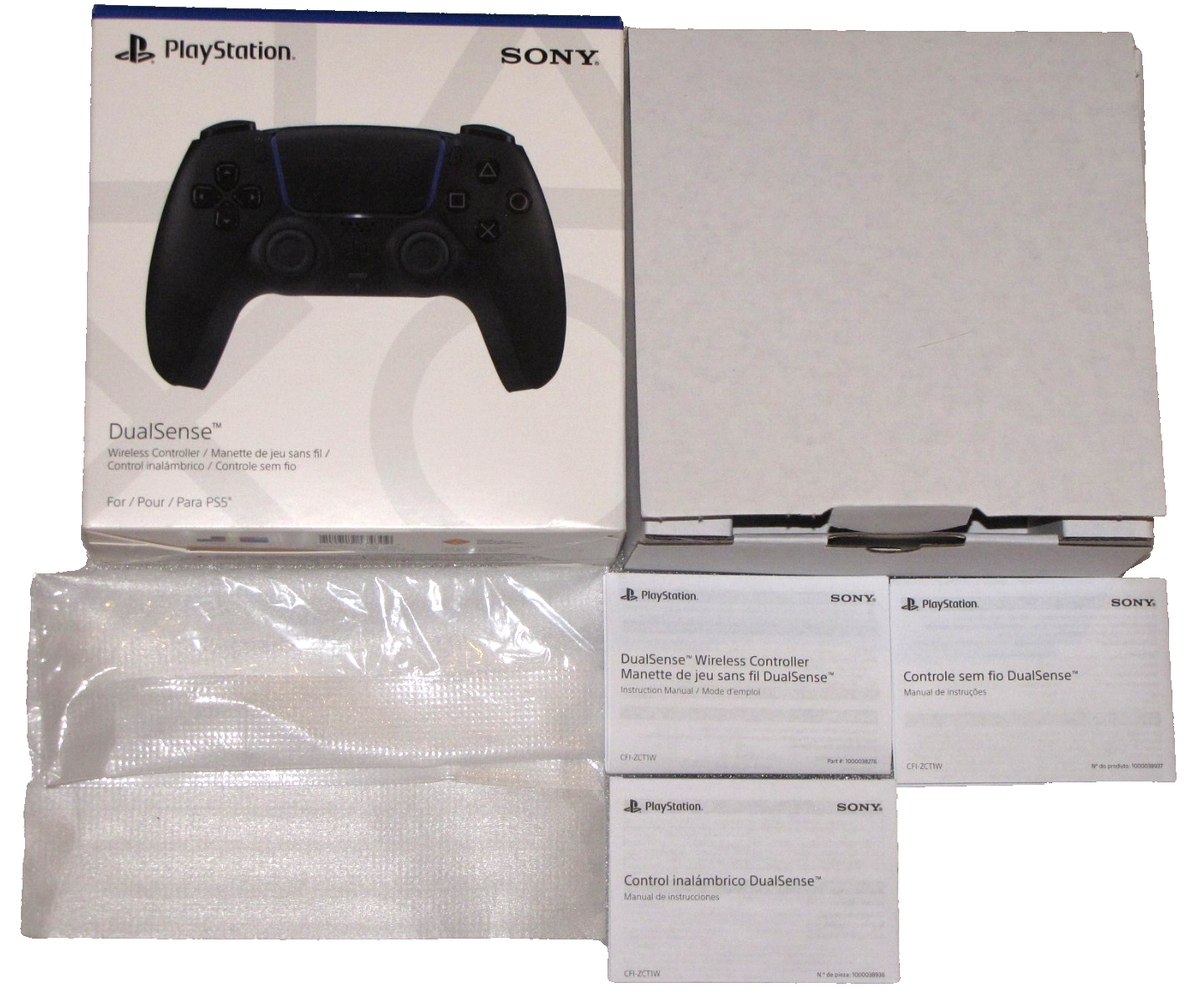 Sony PlayStation 5 PS5 Black DualSense Controller EMPTY BOX ONLY