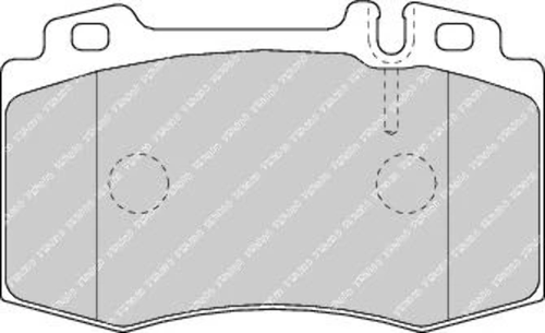 Front Brake Pad Set Fits Mercedes-Benz OE 34205820 Ferodo FDB1661 - Picture 1 of 3