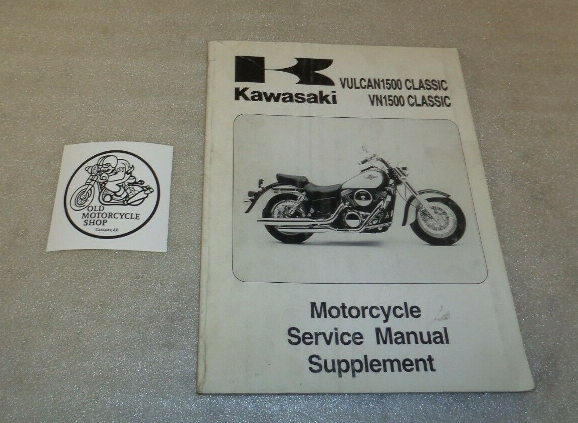 1998 KAWASAKI VULCAN 1500 VN1500 CLASSIC SERVICE MANUAL SUPPLEMENT