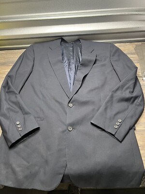 Brooks Brothers Brooksease Blazer Size 44L Navy Blue Sport Jacket