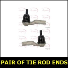 Pair Tie Track Rod End Left Right FOR SEAT Mii 1.0 11->19 Petrol Apec