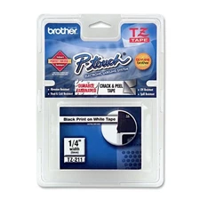 Brother International Tze211 Brother Tze211 Label Tape - 0.25" Width - 1 Each