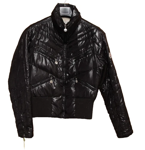 MONCLER jacket size L Used (SG511) Black Vintage Jacket