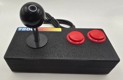 Atari 7800 and 7800+/2600+ Two Button Arcade Joystick (Sanwa Style, 8-Way)