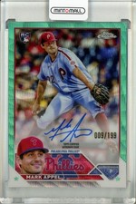 2023 Topps Chrome Mark Appel Rookie Auto Aqua Wave /199 Phillies