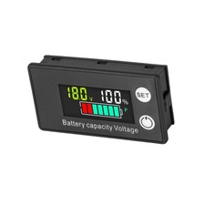 LCD Display Battery Monitor Meter 12v 24v 36v 48v 60v 72v With CE Certification