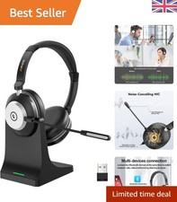 Image of Ultra-Light Wireless Headphones with Mic – 50 Hours Playtime and Dual Connection