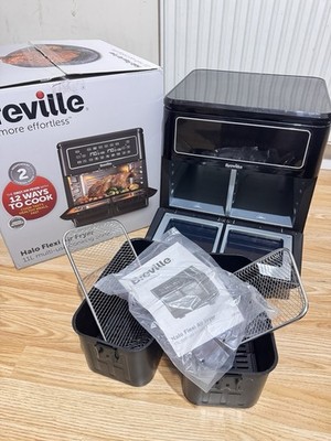 Breville Halo Flexi VDF130 Air Fryer, Digital Dual Air Fryer Backofen, 11L BRANDNEU