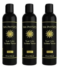 Lot of 3 Tan Physics True Color Sunless Self Tanner Tanning Lotion.Fast Shipping