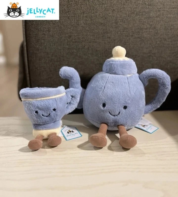 Amuseables  ぬいぐるみ Seb #yaobao21 ❀ ❀ ❀ 🫖 🩵 ☕️ teacup Seb & teapot Vicky Jellycat Teacup ぬいぐるみ