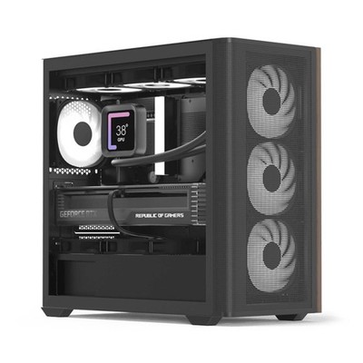 AeroCool D301A Mini-Tower Case 4 ARGB-Lüfter ASUS & MSI m-ATX USB Typ C Schwarz