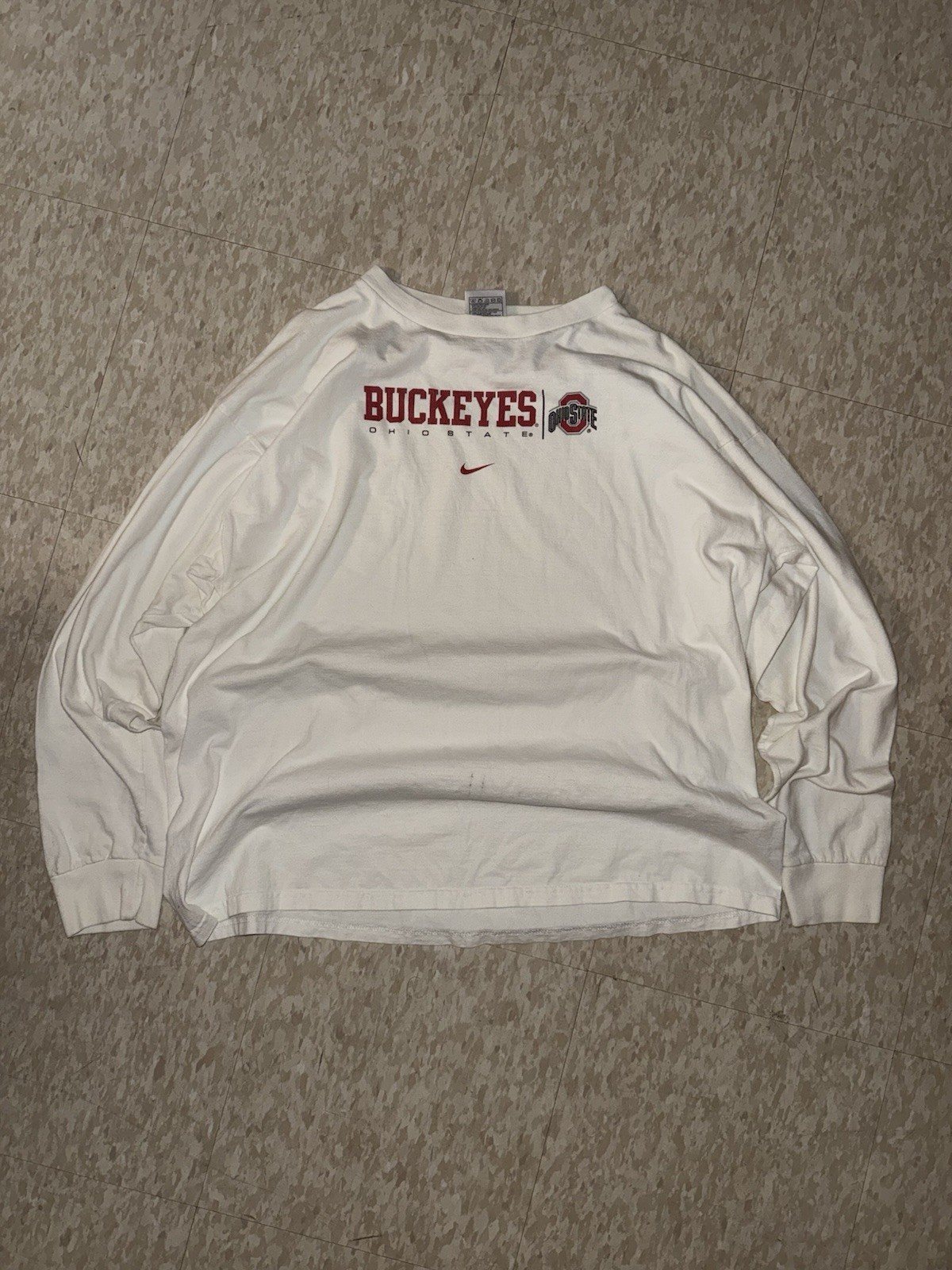 Vintage Ohio State Football Nike White Long Sleeve XL