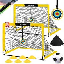 Fussballtore für Garten Kinder Fussball Tor Pop Up Fußballtor 2er Set