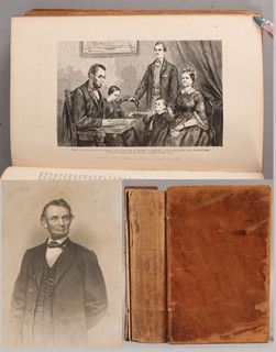 RARE 1st Edition Antique Illustrated Life & Services Abe Lincoln Civil War Book