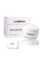 Lanbena Aloe Blackheads Remover Cream Nose Pore Strips Face Mask, 30g 60 Pcs