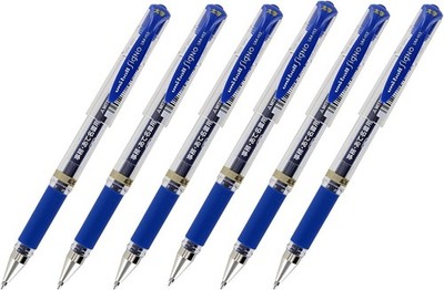 Uni-Ball Signo UM-153 Gel Ink Rollerball Pen, 1.0Mm, Broad Point, Blue Ink, Pack
