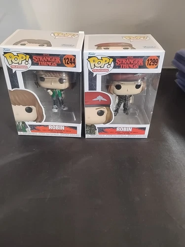 Funko Pop! Vinyl: Stranger Things - Robin Lot Of 2 Pops 1244 And 1299
