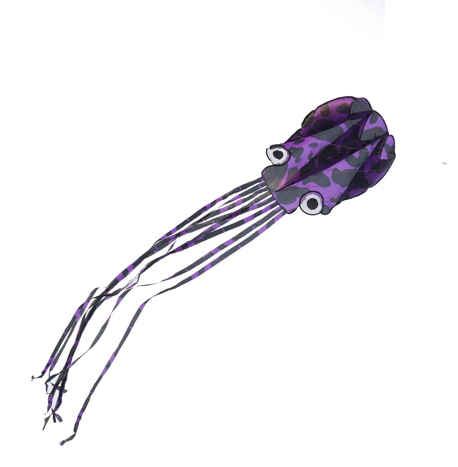 Kizh Kite Octopus Large Frameless Soft Parafoil Kites 157 Inchs Long T - Image 3 of 4
