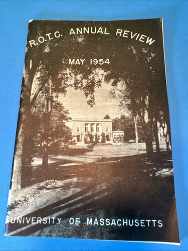 University Of Massachusetts 1954 Armor, Air Force ROTC Review booklet AFROTC