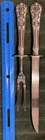 Gorham Buttercup Sterling Carving Set Fork 9" Knife 11" No Mono