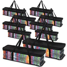 10 Pieces Cd Storage Bags Transparent Pvc Dvd Storage Cases 500 Cd Total Water