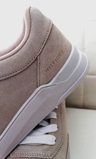 TOMMY HILFIGER Damen Schuhe Sneakers Low Veloursleder beige Größe 42 neu