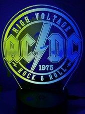 AC/DC 3D Illusion Lamp   16 Color LED   High Voltage Decorw