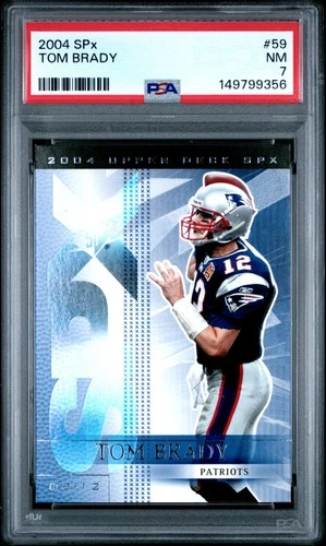2004 SPX #59 TOM BRADY PSA 7