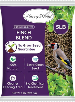 Finch Bird Food Sunflower Hearts Kernels and Nyjer No Grow Seed 5 lb