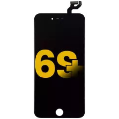 Vitre LCD iPhone 6S Plus Noir avec châssis métallique pour réparation