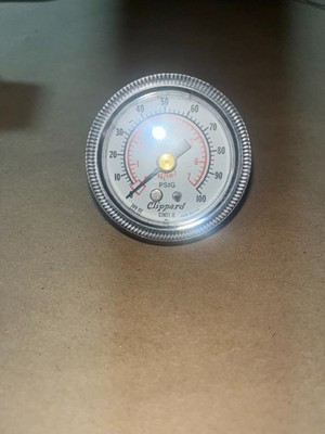Clippard PSIG Pressure Gauge 0 100 PSI Panel Mount Dial Indicator   CHM1-0