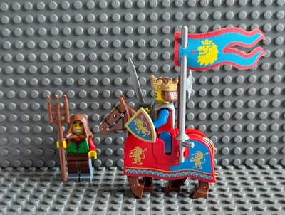 Lego Castle Lion Knights King Minifigure Horse & squire Brand New