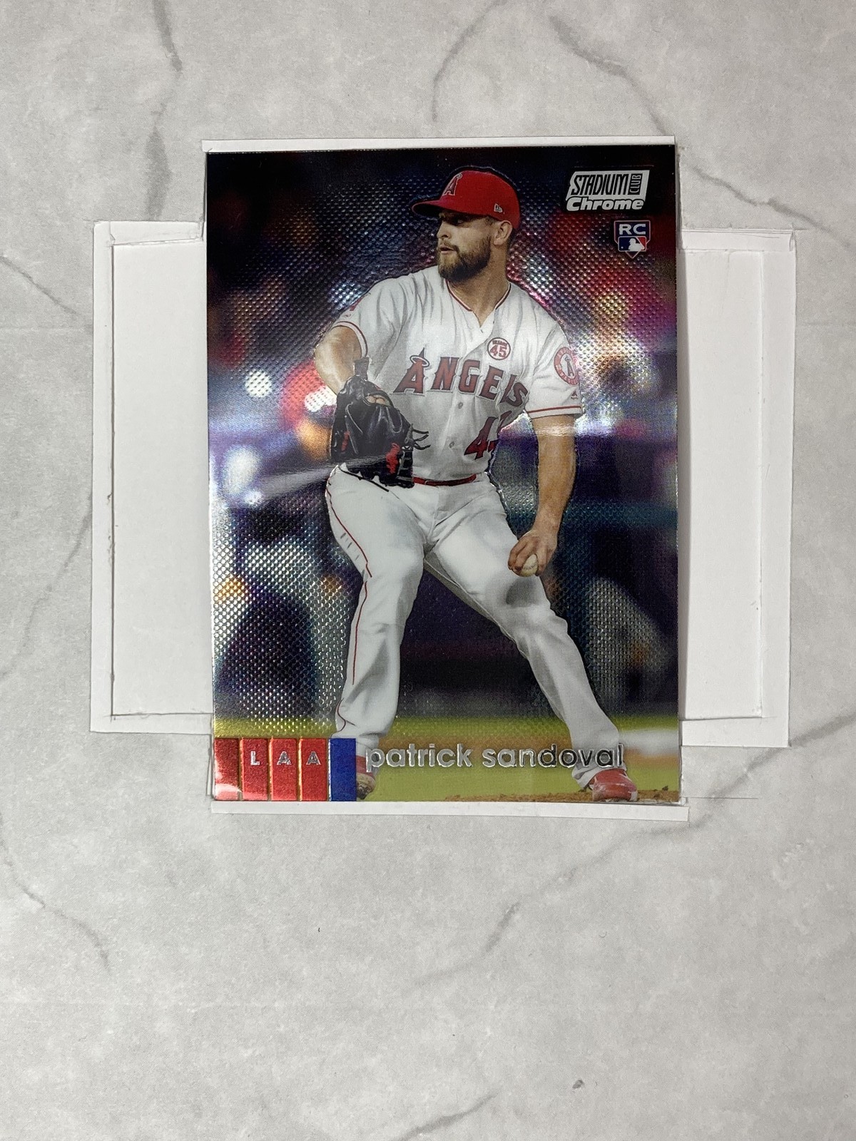 2020 Stadium Club Chrome #204 Patrick Sandoval RC   Los Angeles Angels Baseball