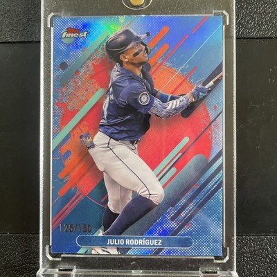 2025 Topps Finest - Rare Julio Rodriguez #242 Sky Blue Refractor /150