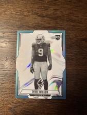 2023 Panini Phoenix - Contours Tyree Wilson #CON-6 Teal /150 (RC) Raiders NFL